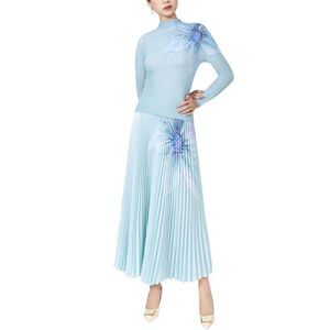 Linda Charm Womens  2Pc Blouse & Skirt Set